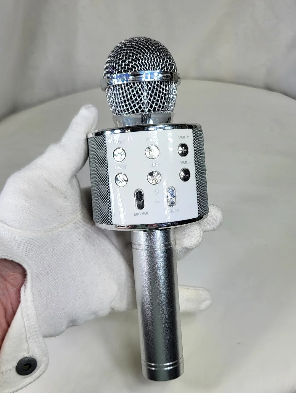 Gabba Goods Bluetooth Karaoke Wireless Hand Held Speaker Microphone